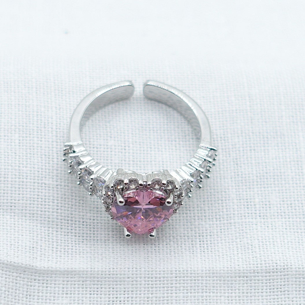 CHERIE - THE PINK DREAM BOX - SET  abbinato  Collier cubic zirconia forma di cuore