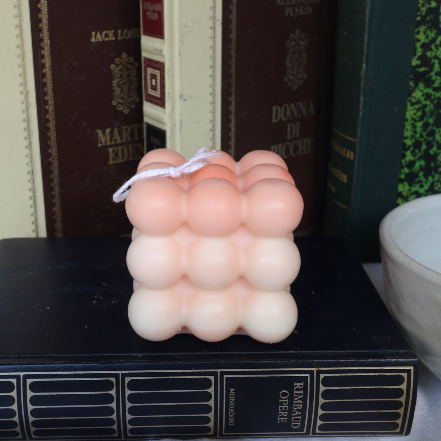 Andromeda ~ bubbles cube candle