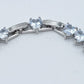 CHERIE-"THE SILVER SET"- 3 PCS- zirconia necklace+zirconia pendants earrings+zirconia tennis bracelet
