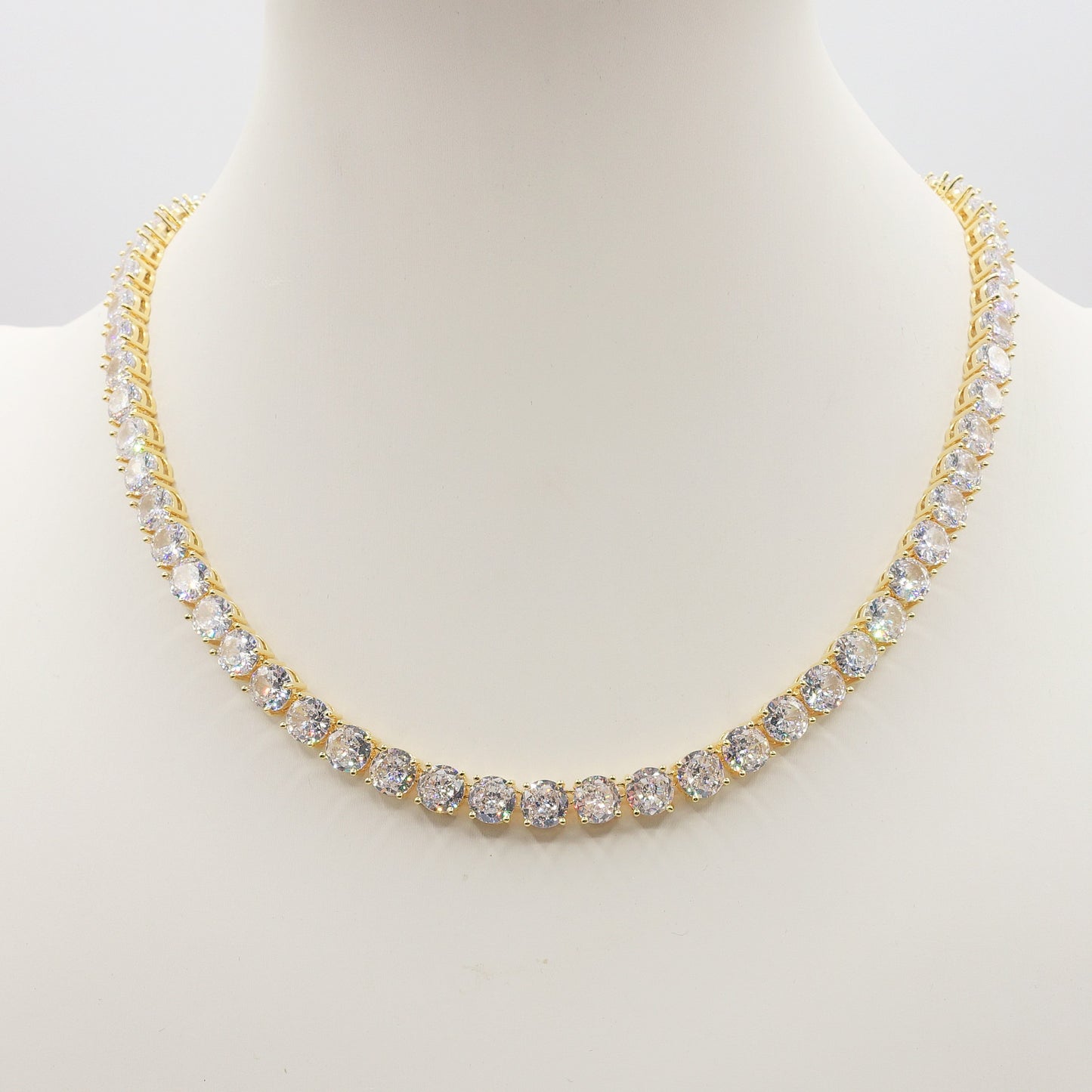 MELANIE LUXE -  Collier Tennis - Collana con Cubic Zirconia rotondi