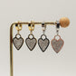 POLLY - ACCIAIO INOSSIDABILE ~ Orecchini mini cerchi con cuore zirconato XL