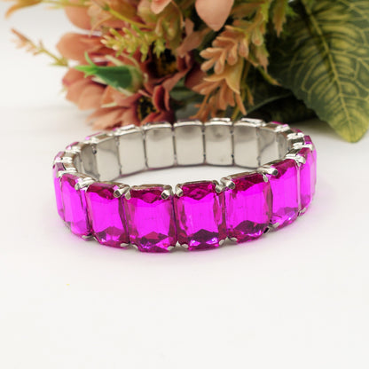 MARGOT ACCIAIO INOSSIDABILE  -Bracciale Elasticizzato con pietre sfaccettate