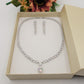 SET 3PZ CHANTELLE HEART  Collier Tennis+bracciale + Orecchini pendenti