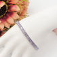 JULIANNE lilac set - ACCIAIO INOSSIDABILE- set choker e bracciale tennis in cubic zirconia