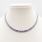 JULIANNE lilac set - ACCIAIO INOSSIDABILE- set choker e bracciale tennis in cubic zirconia