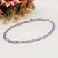 JULIANNE lilac set - ACCIAIO INOSSIDABILE- set choker e bracciale tennis in cubic zirconia