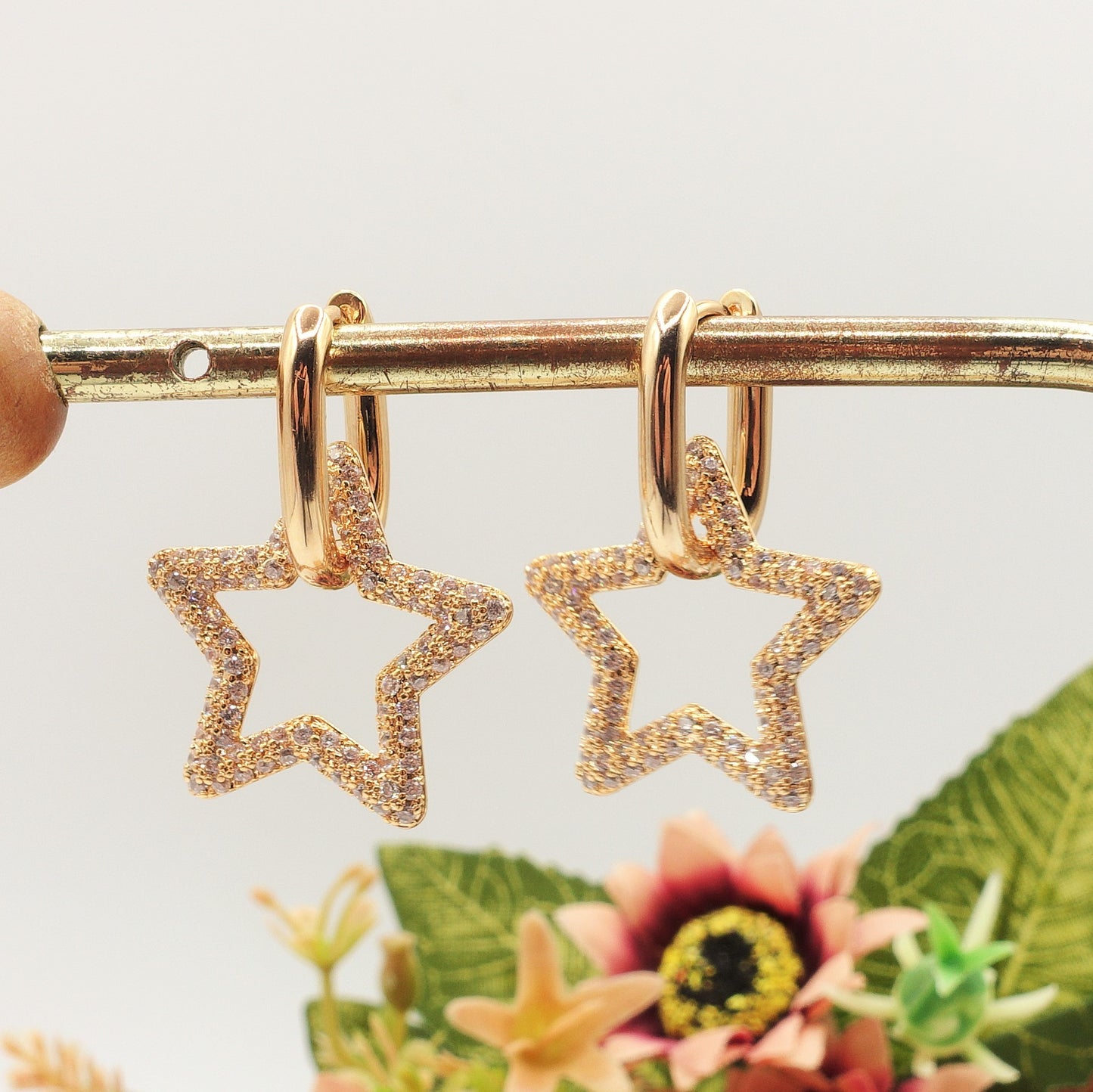 ADELE STAR ~ PAIO Orecchini con pendente  in Cubic Zirconia