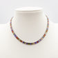 JULIANNE rainbow set - ACCIAIO INOSSIDABILE- set choker e bracciale tennis in cubic zirconia