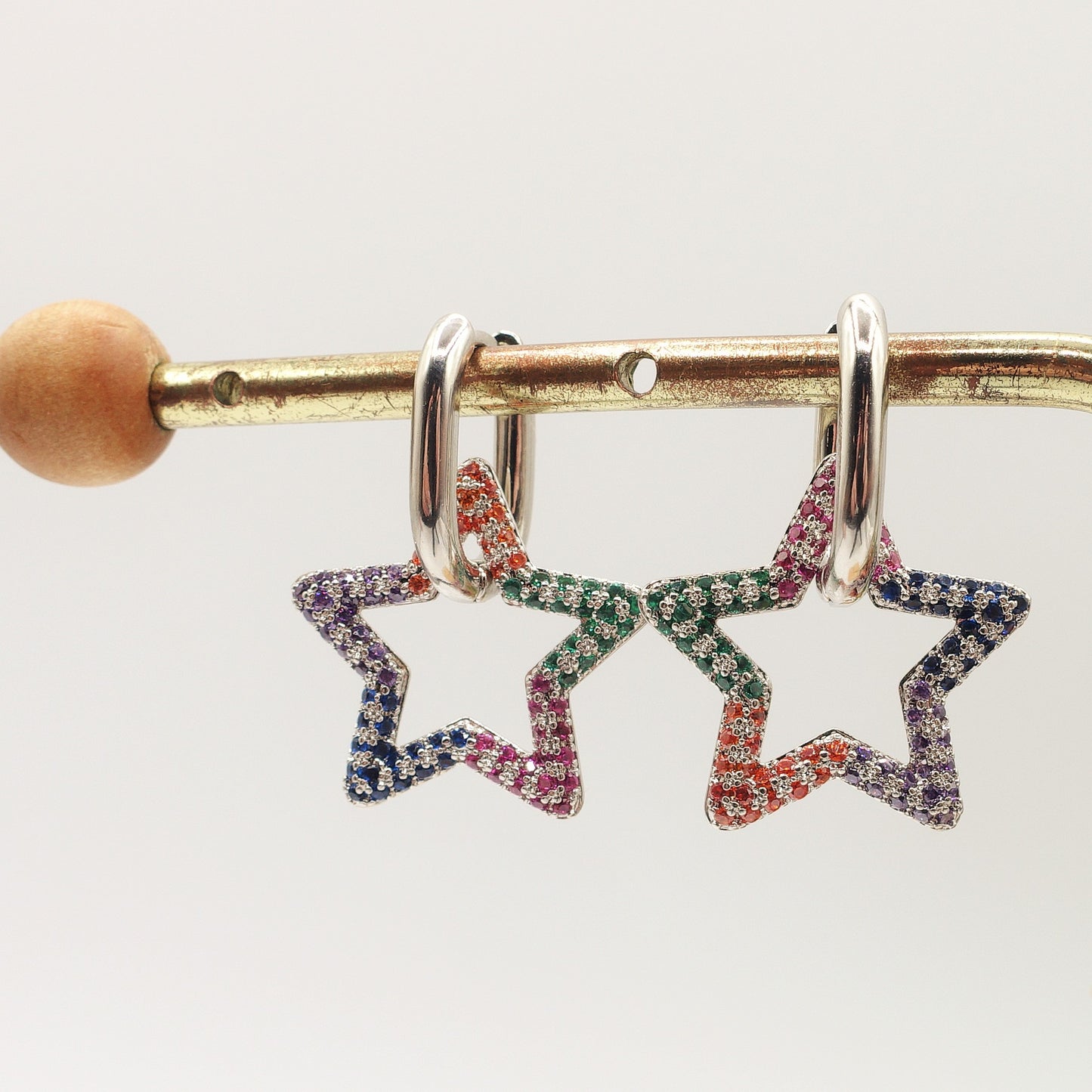 ADELE STAR ~ PAIO Orecchini con pendente  in Cubic Zirconia