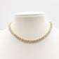 MELANIE set - ACCIAIO INOSSIDABILE- set choker e bracciale tennis in cubic zirconia 5mm