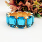 MARGOT LUXE - Bracciale elasticizzato con pietre sfaccettate -luce colection