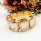 MARGOT LUXE - Bracciale elasticizzato con pietre sfaccettate -luce colection