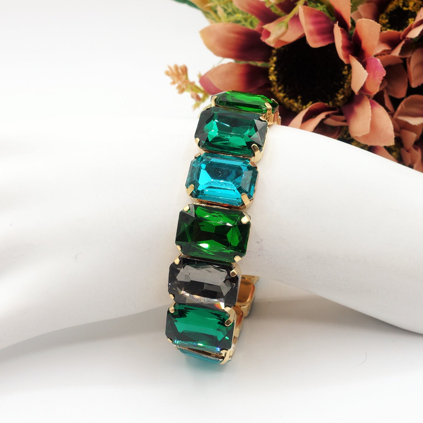MARGOT new colours - Bracciale Elasticizzato con pietre sfaccettate