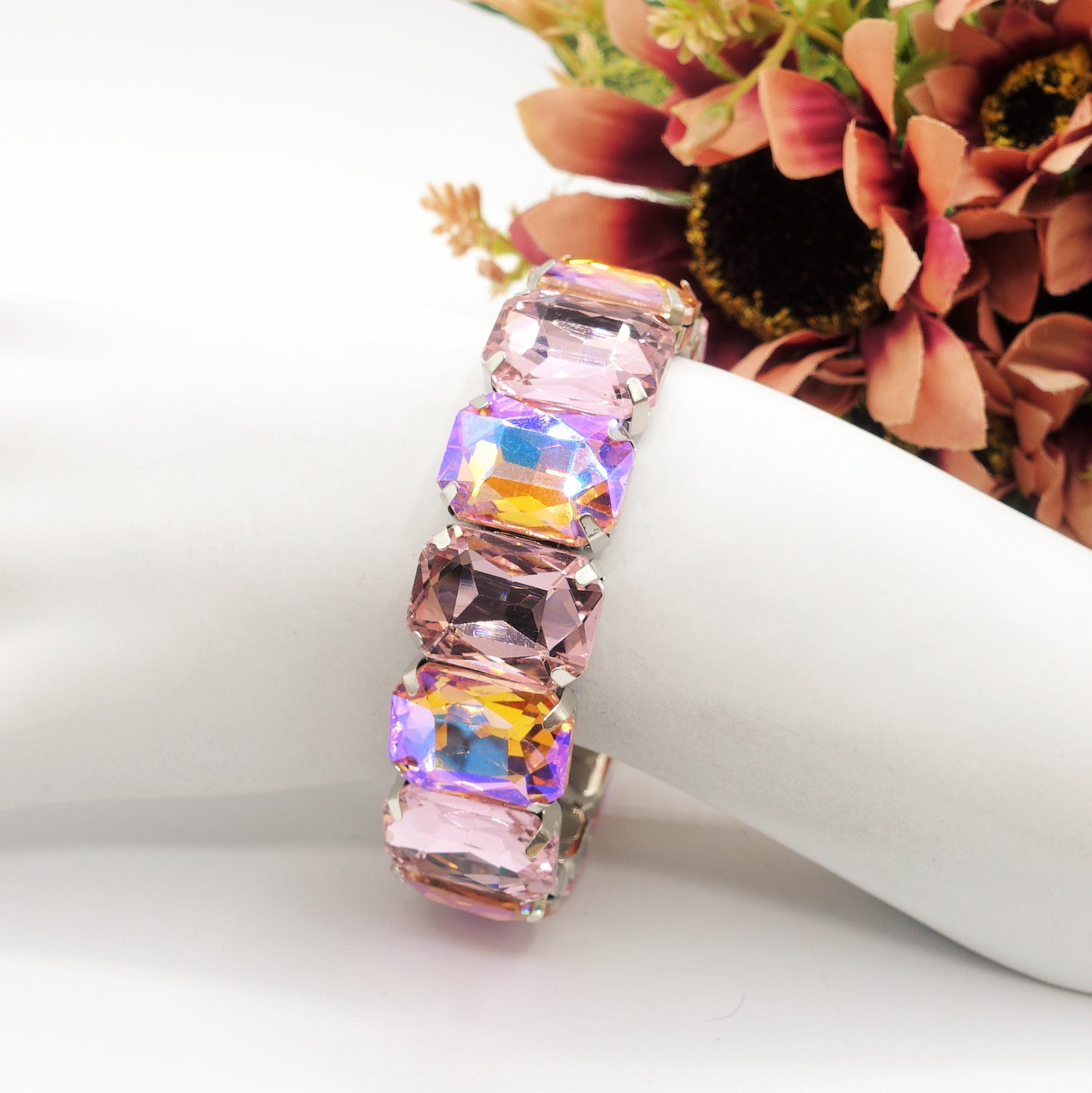 MARGOT new colours - Bracciale Elasticizzato con pietre sfaccettate