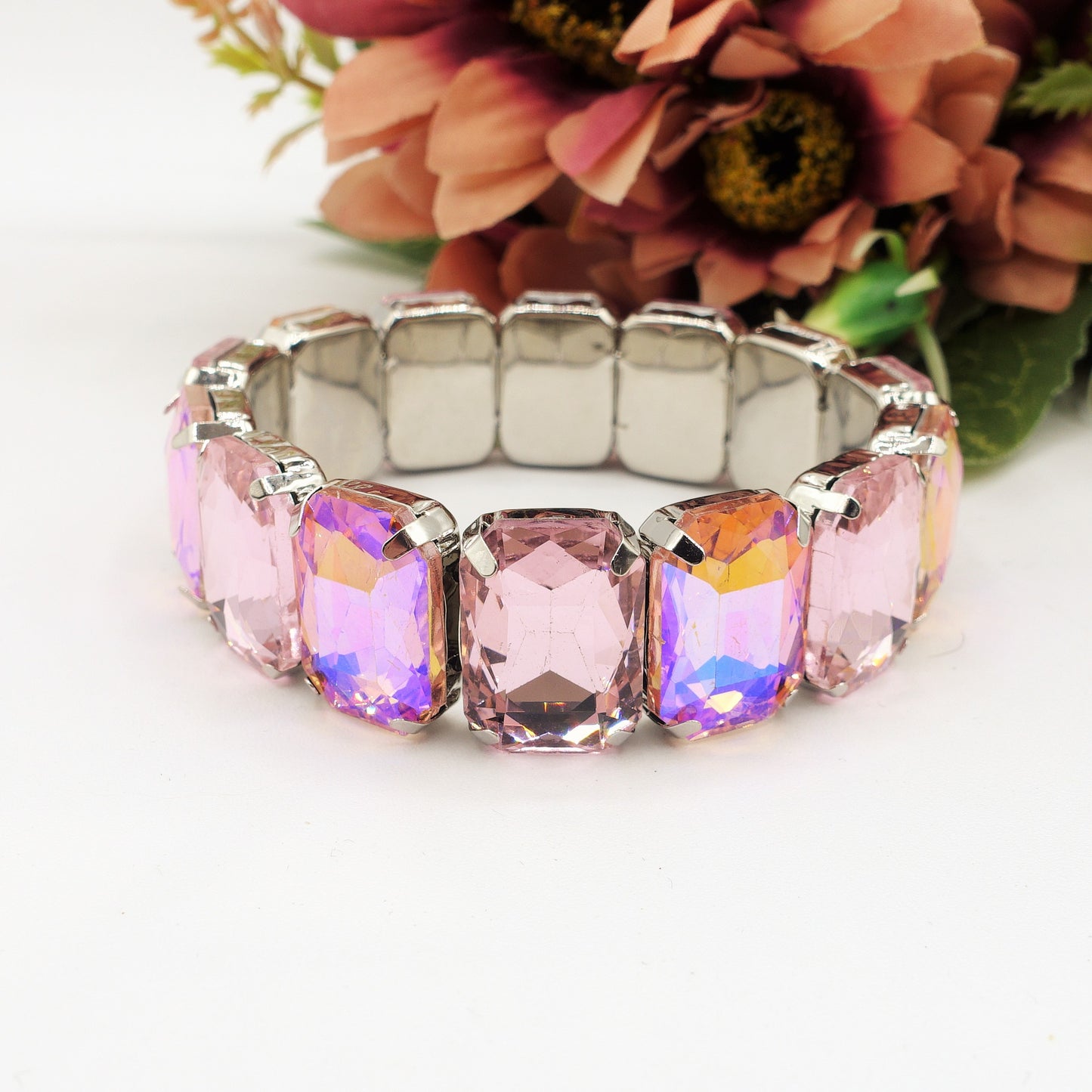 MARGOT new colours - Bracciale Elasticizzato con pietre sfaccettate