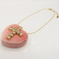 LOVELY CROSS - ACCIAIO Inossidabile - collana con pendente croce a cuori in cubic zirconia