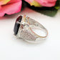 DIVINA - Cocktail ring regolabile con cubic zirconia