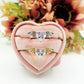 ANGEL ~ Anello regolabile con cuore alato e cubic zirconia a forma di cuore