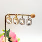 DAWN ~ Orecchini  a monachella con maxi pietra Cubic Zirconia