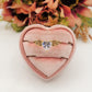 ANGEL ~ Anello regolabile con cuore alato e cubic zirconia a forma di cuore