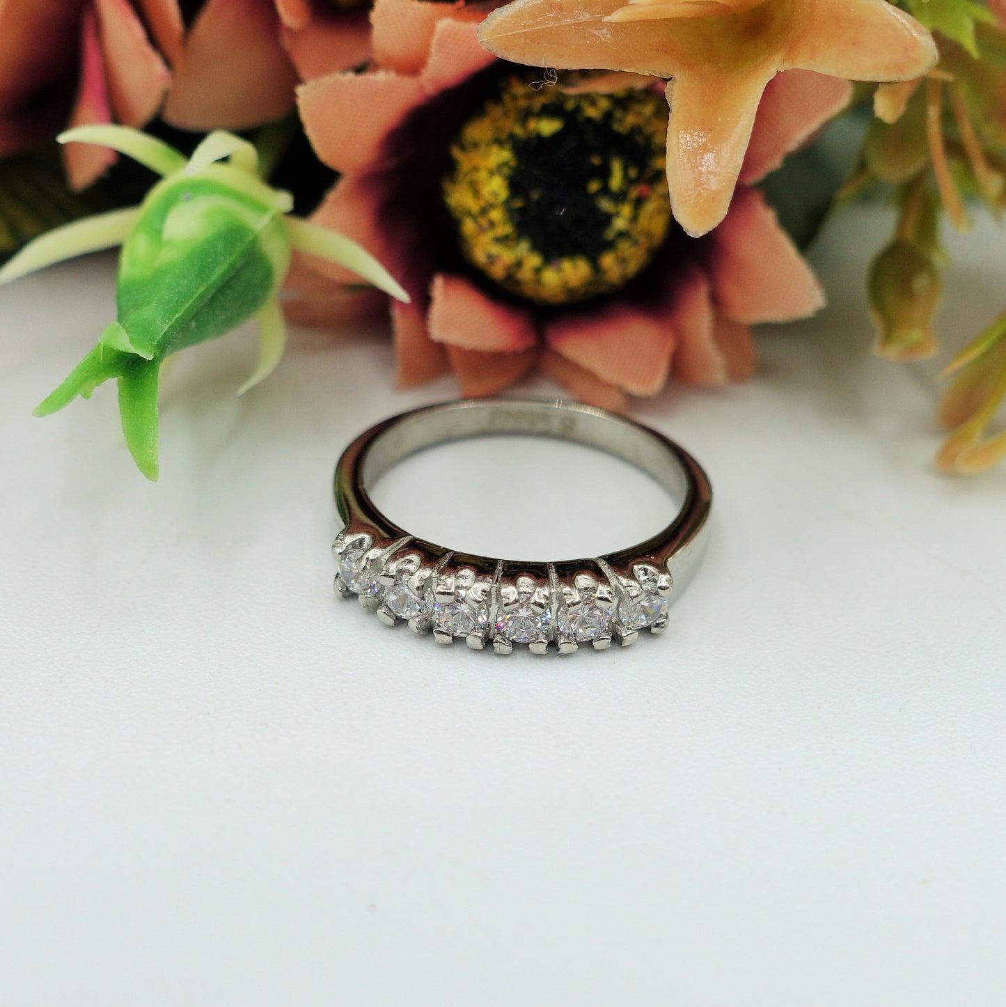 VERETTA - ACCIAIO INOSSIDABILE ~ Anello con cubic zirconia alta qualità