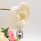 DAWN ~ Orecchini  a monachella con maxi pietra Cubic Zirconia