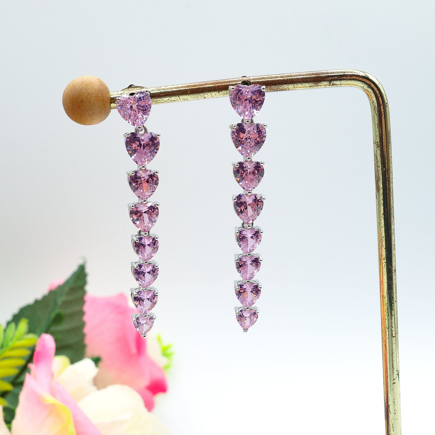 CHANTELLE - ORECCHINI con Cubic Zirconia a forma di cuore