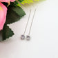 SHINY PUNTO LUCE XL - Acciaio inossidabile ~Paio Orecchini filo pendenti con cubic zirconia - saliscendi