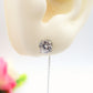 SHINY PUNTO LUCE XL - Acciaio inossidabile ~Paio Orecchini filo pendenti con cubic zirconia - saliscendi