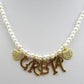 MY NAME ~ Collana Con IL TUO Nome Personalizzato in Perle e Acciaio Inossidabile