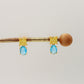 CHARIS tiny - Orecchini bottone con Cubic Zirconia RAINBOW