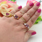 GEMMA ~ chevalier Stainless Steel heart ring-Adjustable size