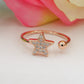 ELLIE STAR ~ ANELLO in ARGENTO 925 stella e zirconi regolabile