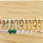 ASTRID - ACCIAIO INOSSIDABILE ~ Orecchini cerchio e pendente cuore in cubic zirconia
