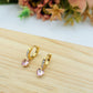 ASTRID - ACCIAIO INOSSIDABILE ~ Orecchini cerchio e pendente cuore in cubic zirconia