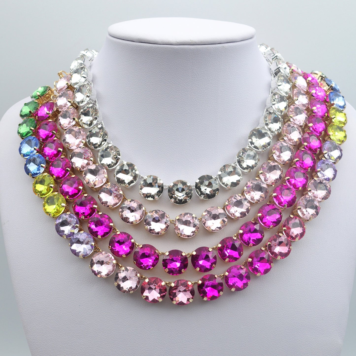 LUCE 2.0 - collier con pietre sfaccettate