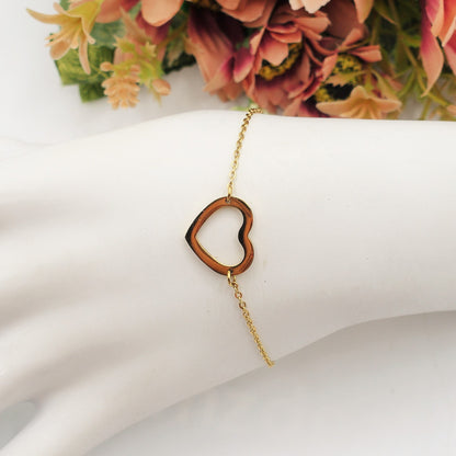 JOLIE - Bracciale cuore in acciaio inossidabile