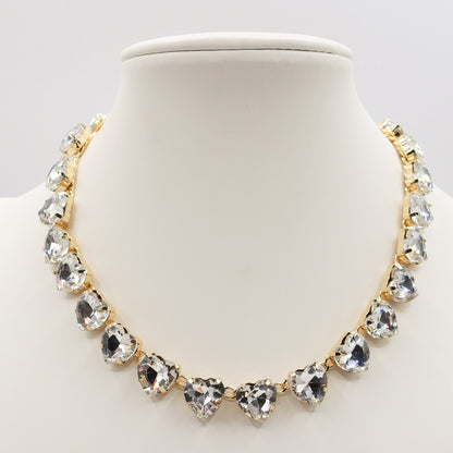 LUCE HEARTS - collier con pietre A CUORE sfaccettate