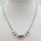 CHERIE - 7 HEARTS- collana collier con cubic zirconia a forma di cuore