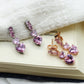 CHERIE - tiny - Orecchini pendenti in cubic zirconia a forma di cuore