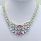 CHERIE - 7 HEARTS- collana collier con cubic zirconia a forma di cuore