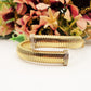 CASSANDRA SHINE ~ Acciaio Inossidabile-Bracciale TUBOGAS con cubic zirconia