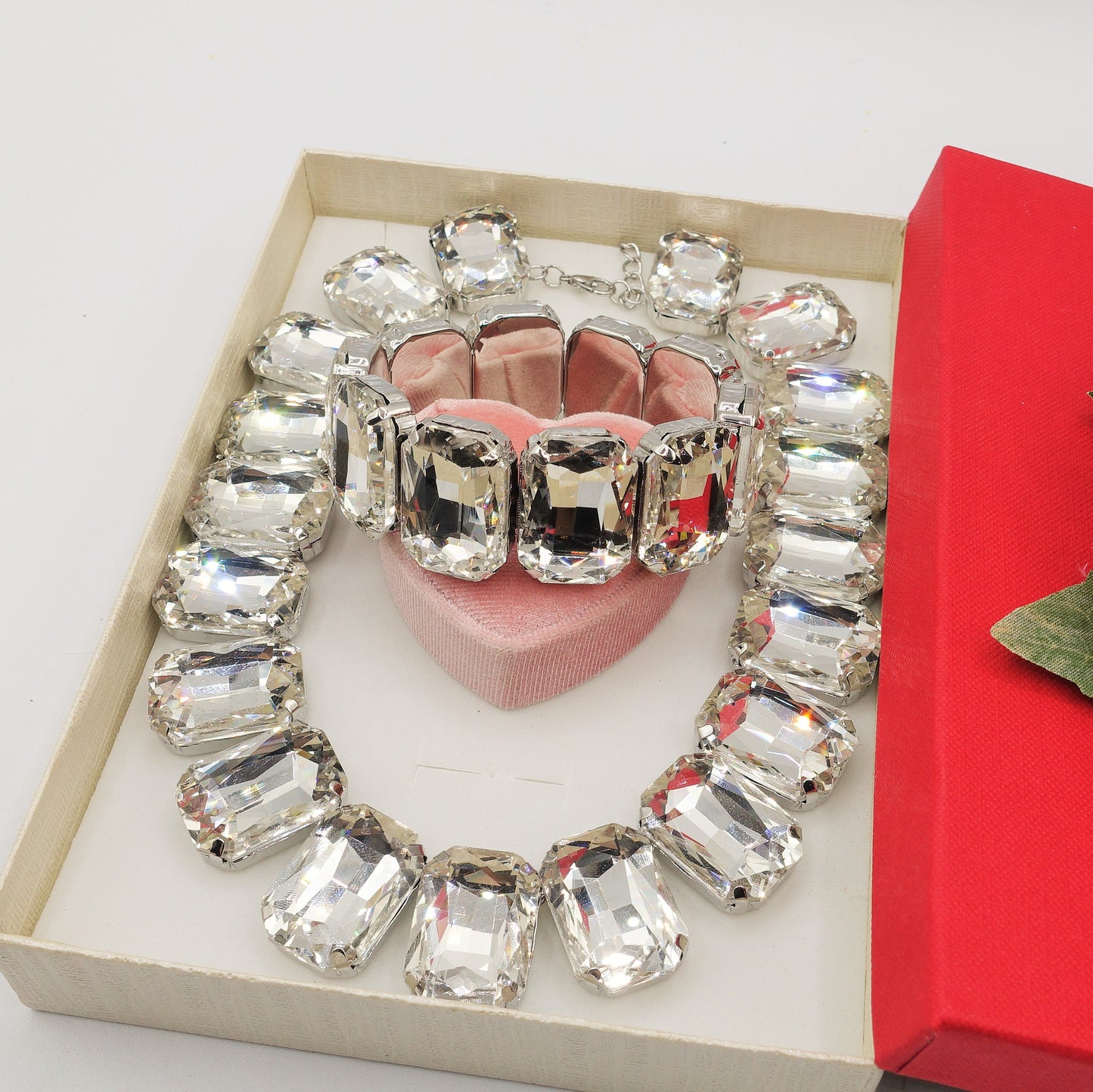 MARGOT LUXE SET - Collier ,Bracciale e Orecchini con pietre sfaccettate