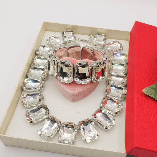 MARGOT LUXE SET - Collier ,Bracciale e Orecchini con pietre sfaccettate