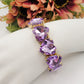 LUCE HEARTS- -Bracciale elasticizzato con pietre a cuore sfaccettate