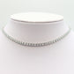 VEGAS ~ TENNIS CHOKER GIROCOLLO IN ACCIAIO INOSSIDABILE CON CUBIC  ZIRCONIA