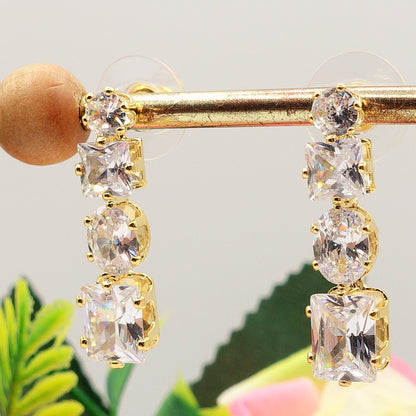 CHARIS - Orecchini pendenti con Cubic Zirconia RAINBOW