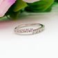 DELIGHT ~ ANELLO in ARGENTO 925 fedina asimmetrica con cubic zirconia bicolor