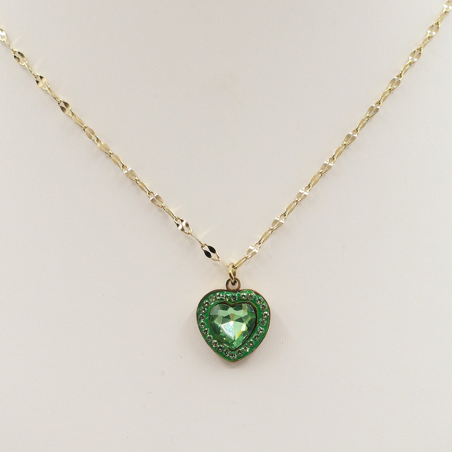 IRIS - ACCIAIO INOSSIDABILE- Collana con pendente cuore in cubic zirconia