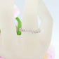 DELIGHT ~ ANELLO in ARGENTO 925 fedina asimmetrica con cubic zirconia bicolor